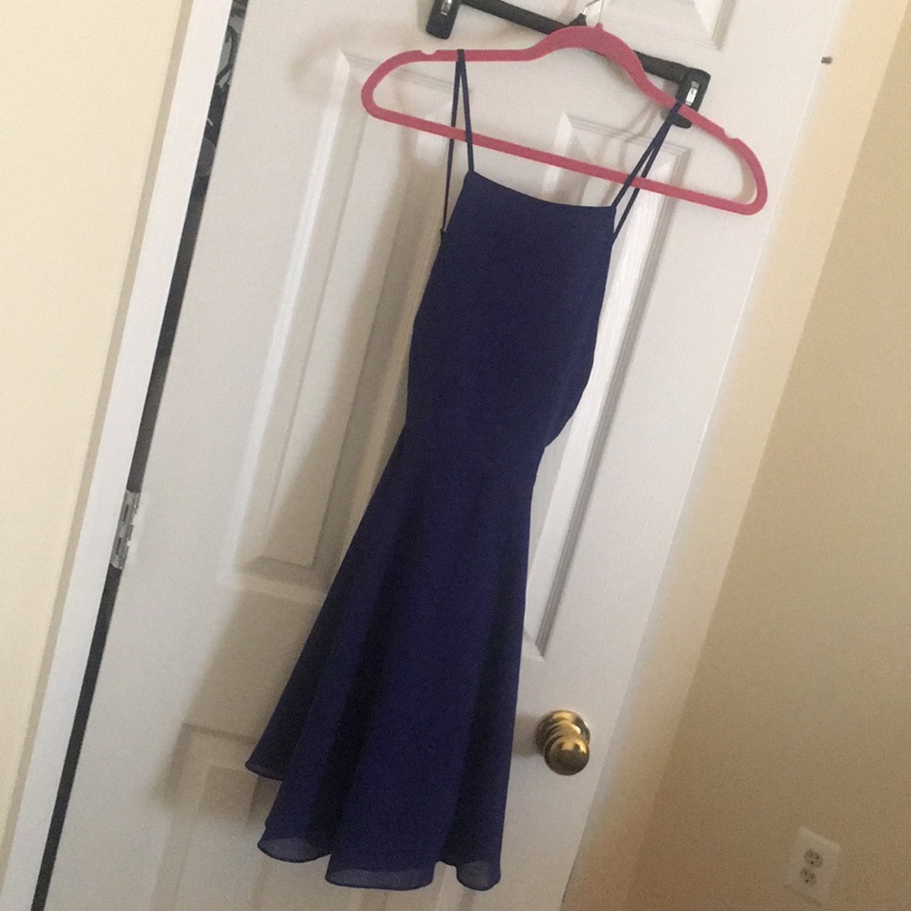 Navy blue cocktail dress
